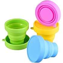 Tazze Da Viaggio Pieghevoli, Tazze In Silicone Pieghevoli Con Coperchio Tazze Portatili Estensibili Per Picnic E Campeggio~p141461762