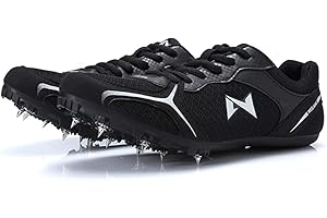 Adoff Unisex Spiked Sprint Leichtathletik-Laufschuhe rutschfeste Turnschuhe Sprint-Spikes Gittergewebe Sommer Atmungsaktiv und bequem