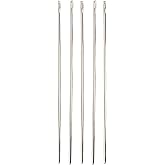 4 No 1,3 Mm 8 Cm 5 Adet &Ccedil;uvaldız Deri Hobi Sara&ccedil; El Dikiş Iğnesi