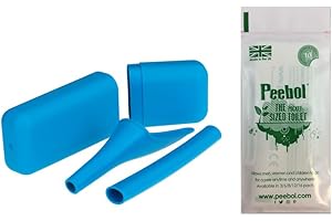 SHEWEE SHE PEE Extreme + Peebol – The Original Female Urination Device Since 1999! Wee Easily, Standing Up Without Removing Clothing. W/Extension Pipe, Case & Peebol Portable Urinal