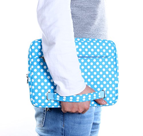 IVSO Hohe Qualität Water-resistant Neoprene Laptop Sleeve Hülle Case Folio Tasche Cover- Grösse 9.7-10.1 Zoll (25.6-26.67cm) für Tablet PC, Convertible Notebook,Laptop, Blau - 5