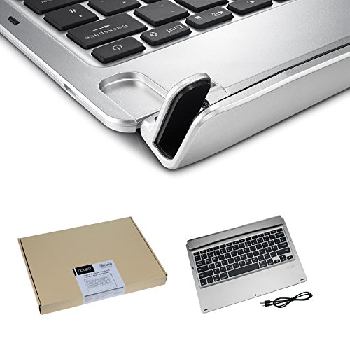 doupi Bluetooth Keyboard Tastatur Deutsch für Apple iPad Pro silber - 7