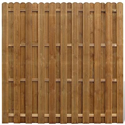 vidaXL Panneau de clôture en bois avec planches intercalées Panneau occultant