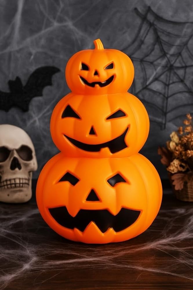 Beysüs Cadılar Bayramı Halloween Balkabağı 3 Lü Işıklı