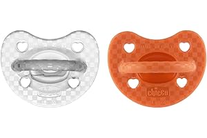 Chicco PhysioForma Set Gommotto Luxe, Ciuccio in Silicone 16-36 Mesi, Morbidi e Delicati, Supportano la Respirazione Fisiologica e Favoriscono il Corretto Sviluppo della Bocca, 2 Pezzi, Bimba