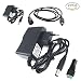 Produktbild DZYDZR 2pcs AC/DC Adapter Power Supply DC 12V 1A Netzadapter Wall Plug 2,1/2,5mm x 5,5mm Plug für LED Band + 12V Mutter DC Kabelstecker + 1m DC 12v Kabel Verlängerung