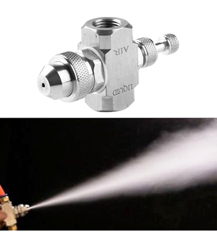 METALLIXITY Ugello Nebulizzatore Ad Aria In Acciaio Inox 304 – 1/4 BSPT, 80°, Per Pulizia E Raffreddamento