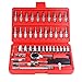 Produktbild Professionelle 46 Stück Kombischlüssel-Satz Ratsche Drehmomentschlüssel Auto-Reparatur Handwerkzeuge Auto Sleeve Kombinationswerkzeug