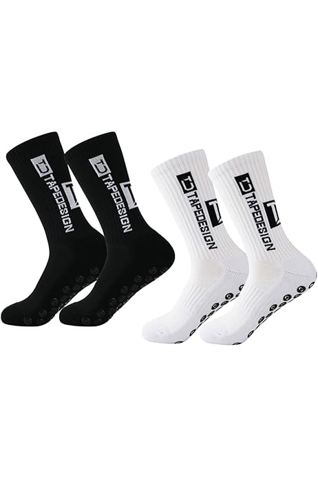 Calze Antiscivolo Per Calcio - 2 Paia, Uomo Taglie 37-45, Con Grip In Silicone, Traspiranti - Foto 7