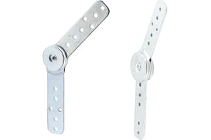 OUITBLE 2 pièces connecteur de pince de canapé, 245 mm, 18 kg porteur en acier laminé à chaud canapé accoudoir appuie-tête dossier charnière adapté pour canapé accoudoir appuie-tête réglage de l'angle