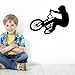 Produktbild LQRRHY Extreme Fahrrad Übung Vinyl Wandaufkleber Für Kinderzimmer DIY Dekoration Wandkunst Aufkleber Schwarz