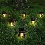 🌞Pequeño y Portátil : 3.5" x 3.5" x 4.9", La mini linterna es fácil de colgar las luces con una abrazadera de metal y un anillo.