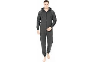 Juicy Trendz® Herren Onesie Trainingsanzug Jogginganzug Einteiler Unisex Overall Jumpsuit