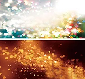 SAVIAURA 1 Sheet 2 in 1 Photography Backdrop 3D Flat Lay Tabletop Double-Sided 34x21 Photo Background PVC Wrinkle-Free for Small Products Food, Cosmetics Shoot (#10- Blur Lights Focus Pattern)