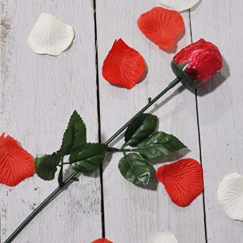 Valentine Milk Chocolate Rose - with Love - Delivered to her, with your special message