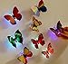 Produktbild Bovake 10 PC-Wand-Aufkleber-Schmetterlings-LED-Lichter-Wand-Aufkleber-3D-Haus-Dekoration