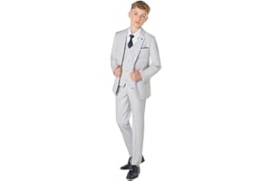 Roco, Boys 5 Piece Wedding Suit, Boys Prom Suit in 3 Colours, 1-15 Years