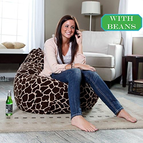 Moroccan Design, Comfort Research HD Printed and Modern Design Bean Bags XXL with Beans by StyleCrome Store
