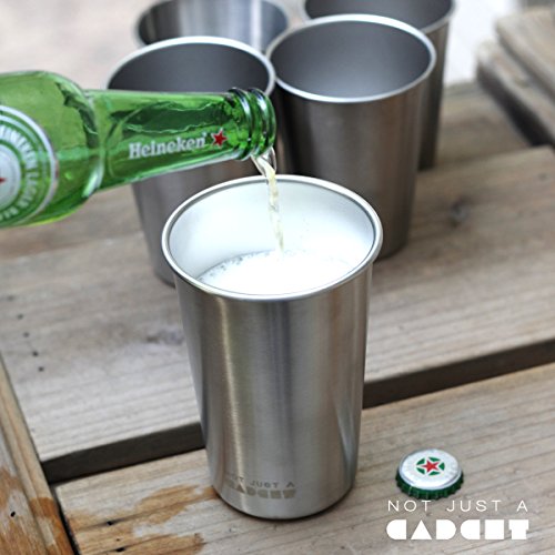Edelstahl-Becher – 18/8 Lebensmittelechter Edelstahl für Campingbecher – Not Just A Gadget - 2