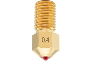 DUROZZLE Boquilla Ruby de 0,4 mm para impresora 3D Ultimaker 3 Ultimaker 5S endurecida y resistente a la abrasión para una fabricación aditiva precisa
