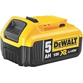 DeWALT DCB184-XJ 18 V 5.0 Ah Li-Ion Batarya XR Slide Pack by Dewalt