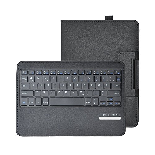 ELTD Samsung Galaxy Tab S2 9.7 QWERTZ Tastatur, Detachable Bluetooth Tastatur (QWERTZ Tastatur) mit Standfunction Für Samsung Galaxy Tab S2 9.7 T810N / T815N / T813N / T819N , Schwarz - 4