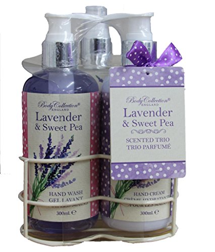 Body Collection Lavender & Sweet Pea Scented Trio Parfume Gift Set