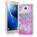 Produktbild Samsung Galaxy J5 2016 Glitzer Hülle, SMART LEGEND Flüssiges Case Star Muster Hardcase Schneekugel Handyhülle Klar Tasche Transparent Schutzhülle Dynamisch Glanz Schale Sparkle Sterne Wasser Holster Cool 3D Fließen Bling Schwimmend Treibsand Stern Luxus Shiny Cover Hart Plastik Etui - Red