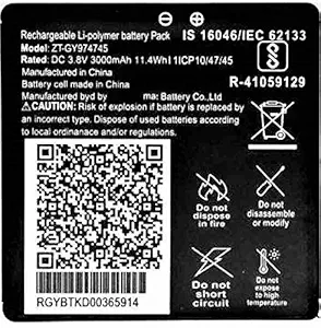 Premium ZT-GY974745 Battery for Jio Jiofi 6 WiFi Router/Jiofi Router JMR815 / Jiofi Router JMR1040 / Jiofi 6 dongle (3000 mAh)