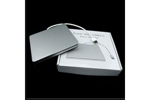 Greatangle Type d'ordinateur Portable Aspiration Super Slim Fente USB 2.0 dans Un graveur DVD Externe Lecteurs externes Boîtier boîtier Argent