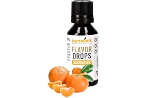 NUTRIFY Flavor Drops Mandarine 30 ml, Aromatropfen ohne Kalorien, mehr Mandarinengeschmack in Lebensmittel & Getränke, zuckerfrei, fettfrei, vegan, ohne künstliche Farbstoffe
