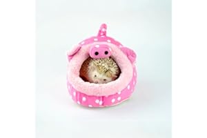 Winterworm - Cama de felpa suave para mascotas con almohadilla extraíble para hámster, erizo, cobaya y gato recién nacido