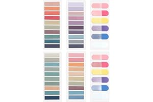 DIQMIAQ 1040 Pcs Sticky Index Tabs Writable Transparent Sticky Index Tab Repositionable Sticky Index Labels for Page Marking and Classified File