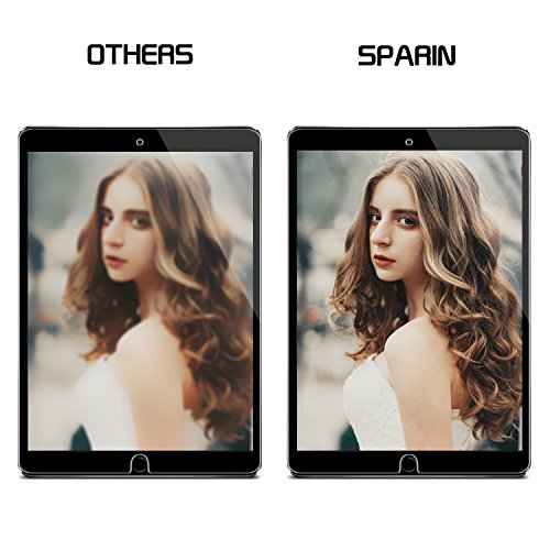 SPARIN iPad Pro 10,5 Folie Displayschutzfolie Panzerglasfolie mit [9H-Harte] [Anti-Kratz] [Blasenfrei] [Anti-Öl] [HD Klar] - 6