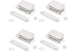 VOLLGUFEN 4 Pezzi Chiusura Magnetica,Calamita porta,Cerniera Magnetica, Fermo Magnetico,Chiusure Magnetiche,adatto per cassetti, ante, armadi, cucina e casa