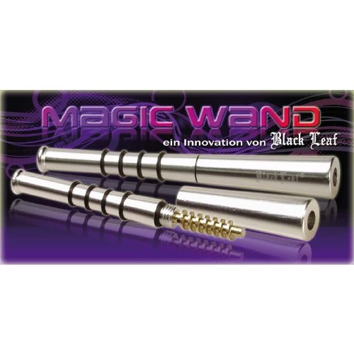 Black Leaf Zigaretten- oder Jointhalter 100mm Magic Wand mit Kühlspirale aus Aluminium