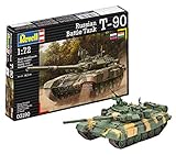 Russian Battle Tank T-90 Revell Modellbausatz Panzer 1:72 - Russian Battle Tank T-90 im Maßstab 1:72, Level 4, originalgetreue Nachbildung mit vielen Details, 03190