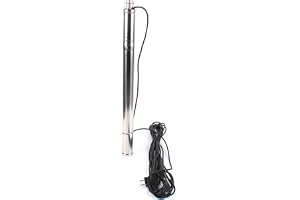 2 tums djupbrunnspump rörpump god pump sandbeständig trädgårdspump vattenpump regnbrunn 1000 l/h dykpump rostfritt stål dykpump rostfritt stål pump för djupbrunn, floder, reservoarer, kanaler etc