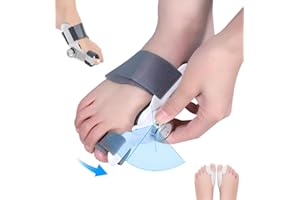Bodytecni Corrector de Juanetes - Corrector Juanetes Pomo Ajustable - Férula para juanetes - Hallux Valgus - corrector para Dedos Alivio Dolor - Separadores Dedos Pie Silicona - Unisex
