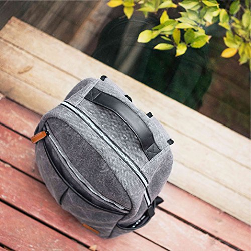 Laptop Rucksack  Tomtoc 11 6-15 6 Zoll Leinen Laptop Rucksack Schultasche Reiserucksack Tagestasche f  r Arbeit Schule Wandern Camping
