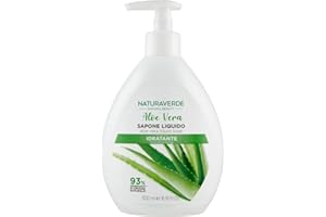 Naturaverde | Natural Beauty - Mydło w płynie Aloe Vera, Mydło w płynie Ręce, Mydło do twarzy, Mydło w płynie do rąk, Nawilżanie, 500ml