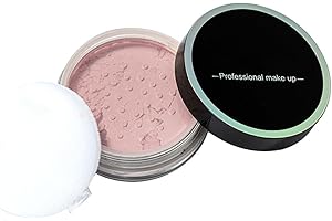OKAQEE Fixing Face Setting Powder - Loose Powder Long Lasting Lightweight Face Powder - Oil Control Breathable Lighting Setting Powder - Makeup Powder for All Skin Types Face Make-up (03Light Pink)