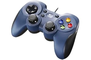‎LOGITECH G Logitech G F310 Przewodowy gamepad, kontroler przypominający konsolę, 4 przełączniki D-Pad, 1,8-metrowy przewód, PC - Szary