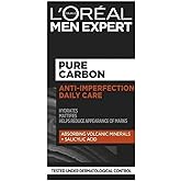 L'Oreal Paris Men Expert y&uuml;z nemlendirici kremi, akne eğilimli ciltler i&ccedil;in, sisill asit ve volkanik mineraller, saf k&ouml;m&uuml;r,