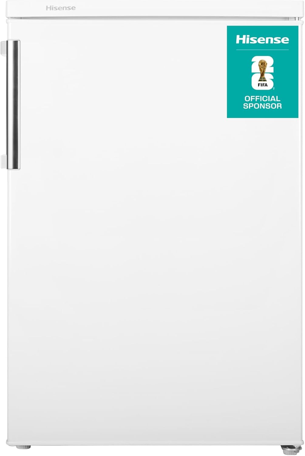 Hisense FV105D4BW21 56cm Under-Counter Freezer, 82-Litre Capacity, Reversible Door, 3 Freezer Drawers, White, E Rated
