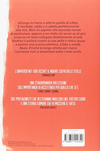 Book's Cover of L'universo nei tuoi occhi