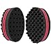 Beauty7 Double-sided Oval Two in One Magic Twist Sponge Hair Brush for Twists, Afros, Coils, Dreadlocks (1 Pc) RS.1067.00