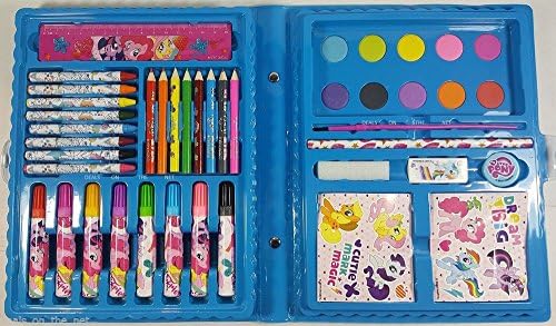 Kids Colorful My Little Pony Jumbo Stationery Art in Carrying Case Pack / Toys Game Play Kids Childrens Child Toddler Baby Cool Activity Educational Creative Fun Special Unique Devlopment Developmental Friends Boys Girls Present Latest Newest Learning Outdoor Indoor Room Home House Easy Coolest Hands Smart Motoric Classic Constructions Preschool Popular Large Little Small Big