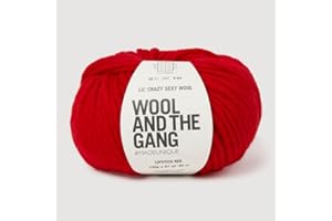 Wool and the Gang Lil' Crazy Sexy Wool, Lipstick Red, 100g, Chunky