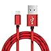 Price comparison product image Liqiqi 2m USB Type C Charger Cable Fast Charging Nylon Braided USB C Date Sync Cord Cable 10Gbps Data Transmission Rate for Samsung Galaxy S9/S8+, Note 8,Google Pixel,Huawei P9 (Red)